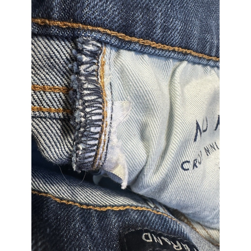 Lucky Brand Jeans Womens 28x26 Blue Ava Mid Rise Crop Mini Boot Raw Hem Read - Picture 13 of 14